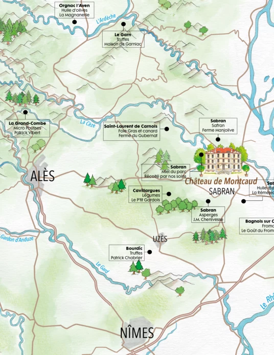 Carte des producteurs FR